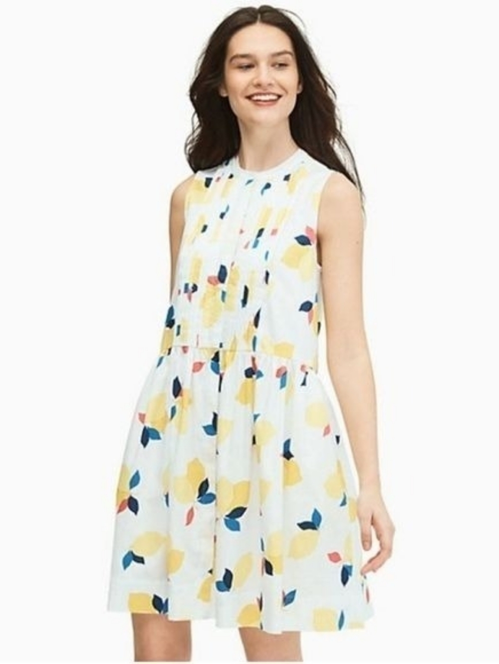 Kate Spade Lemon Zest Cotton Dress Size M